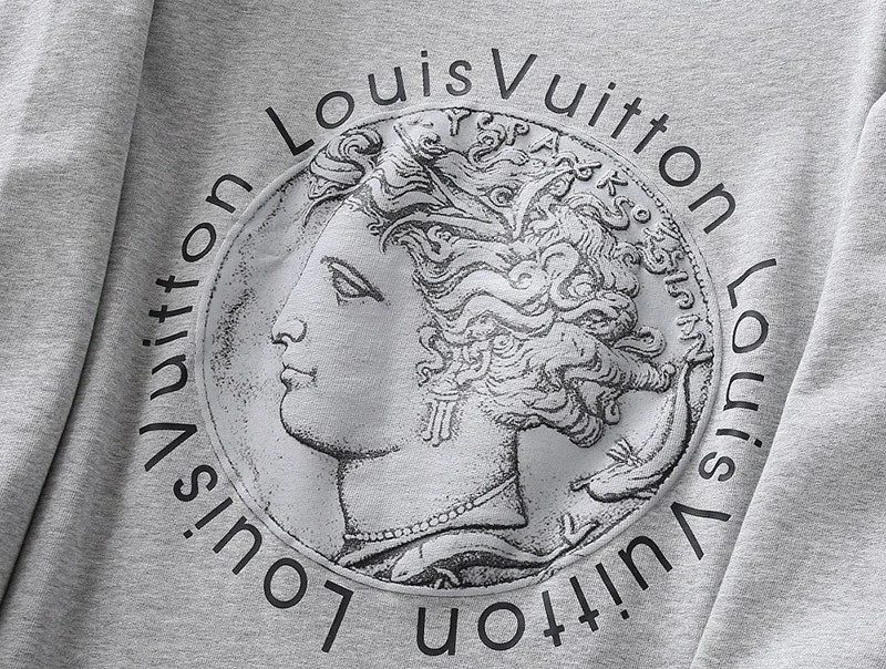 春もの新作 ♪ルイヴィトン パーカー コピー☆クルーネック スウェットシャツ グレー vuc54322