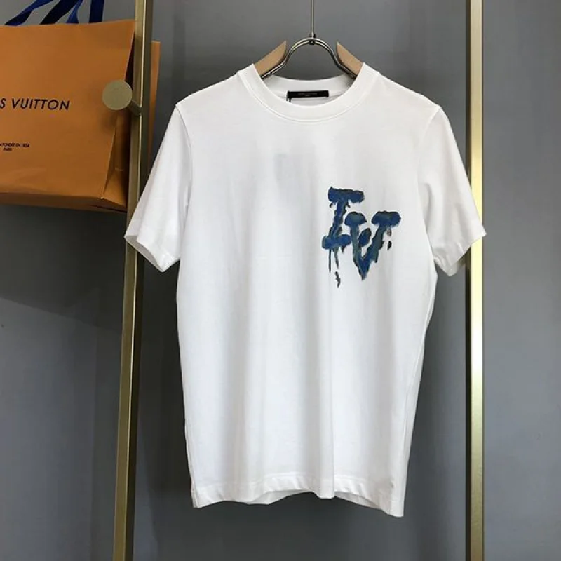 【大人気】ルイヴィトン シグネチャークルーネック Tシャツ コピー 2色 vud98146