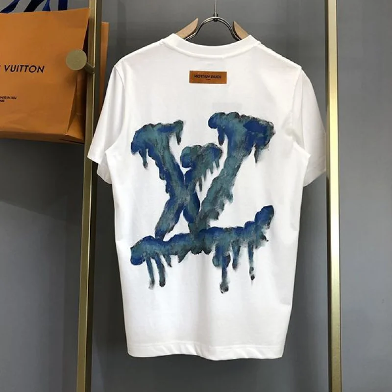 【大人気】ルイヴィトン シグネチャークルーネック Tシャツ コピー 2色 vud98146