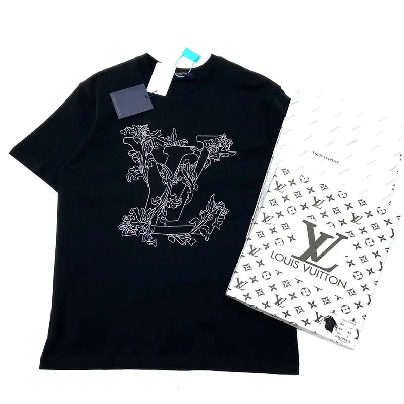 一目惚れ♪ルイヴィトン Tシャツ コピー 限定 半袖 エンブロイダリー vue04766