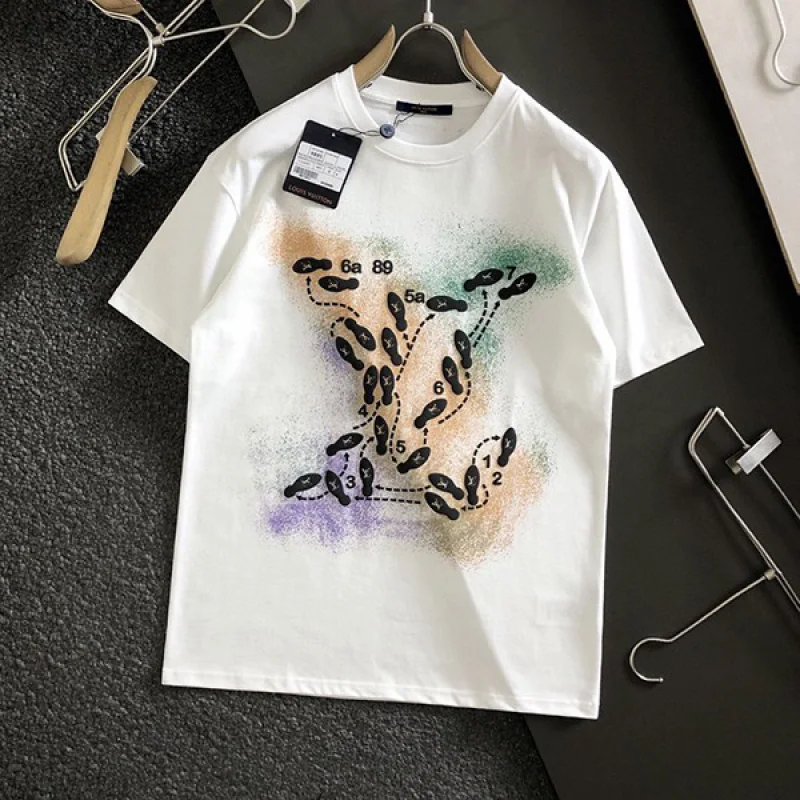 ☆超人気☆ヴィトン グラフィック 半袖 Tシャツ コピー コットン vue49730