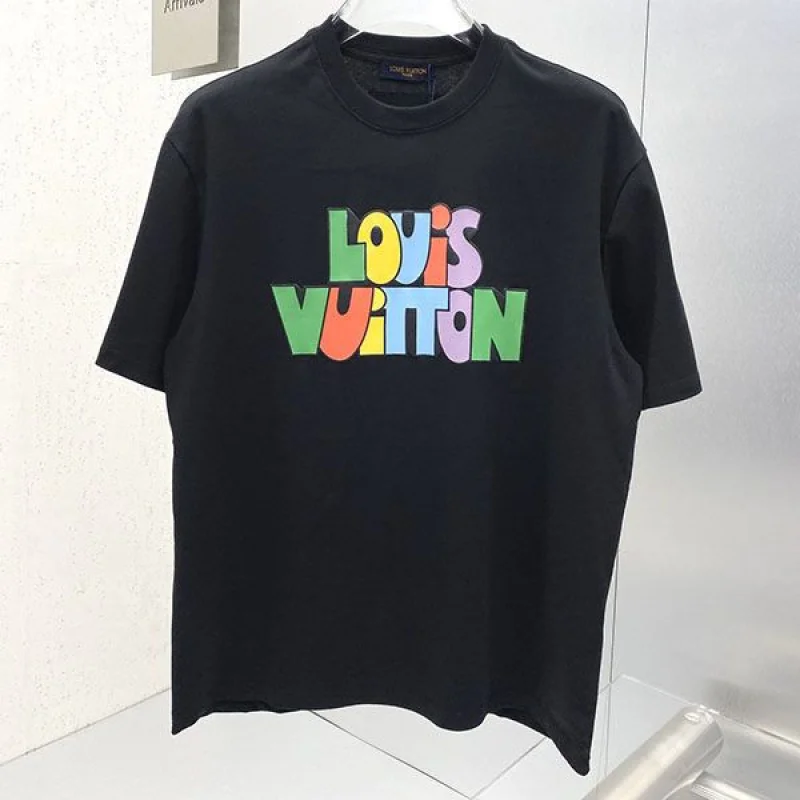 ★日本!!人気!ルイヴィトン NBA フロント&バック レタープリントTシャツ コピー vuf01348