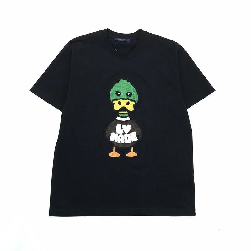 【ルイヴィトン×NIGOコラボ】ダック クルーネック Tシャツ コピー vuf66543