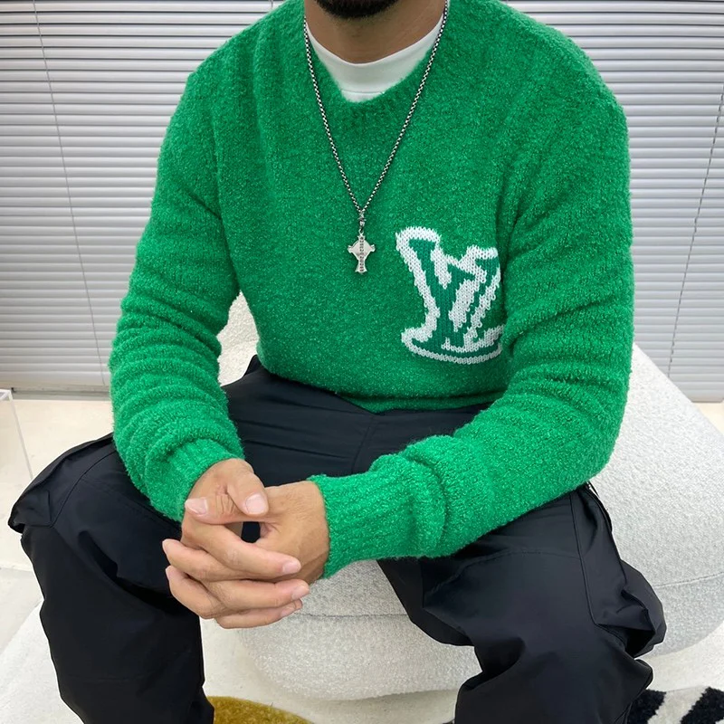 【日本未入荷】ルイヴィトン ニット コピー ステッチクルーネックニット vuh25390