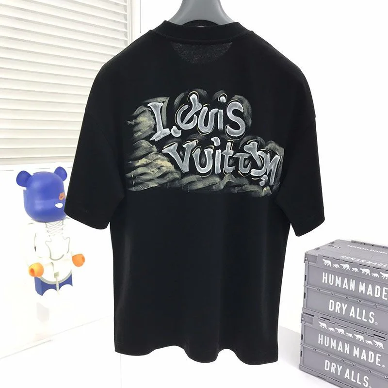 目を惹くカラールイヴィトン エスカルプリンテッドTシャツ コピー 2色 vui20578