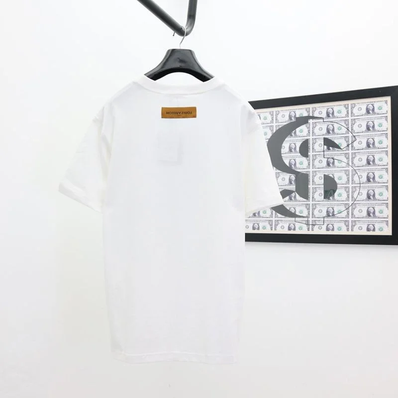 人気No1 ルイヴィトン プリント 偽物 クルーネック Tシャツ vui27156