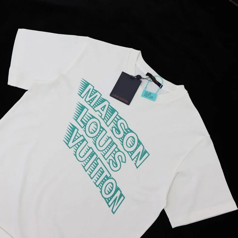 人気No1 ルイヴィトン プリント 偽物 クルーネック Tシャツ vui27156