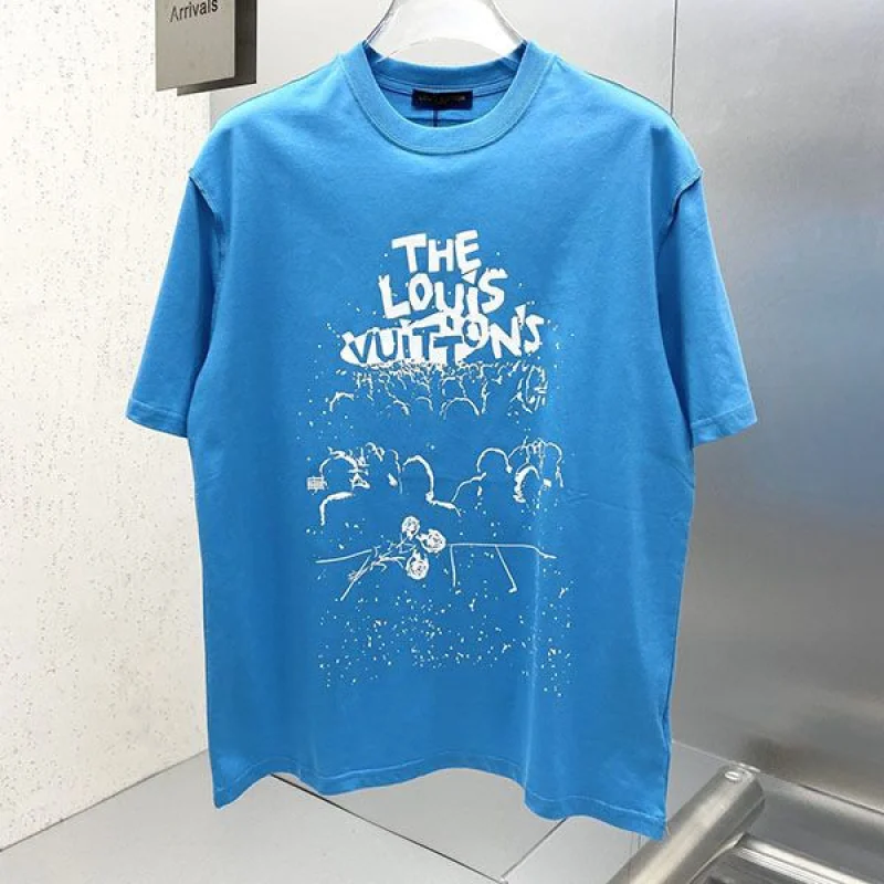 入手困難ルイヴィトン LVコンサートプリントTシャツ 偽物 vui92036