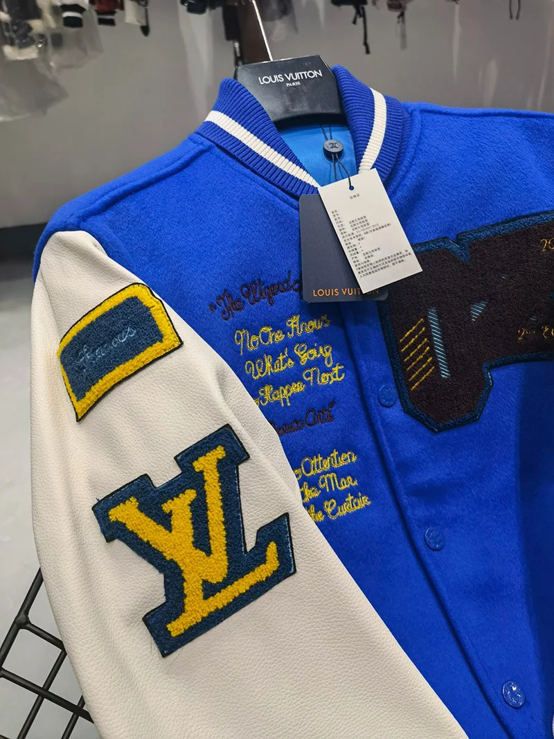 可愛い ルイヴィトン ジャケット コピー バーシティ ブルー アウター vuj54274