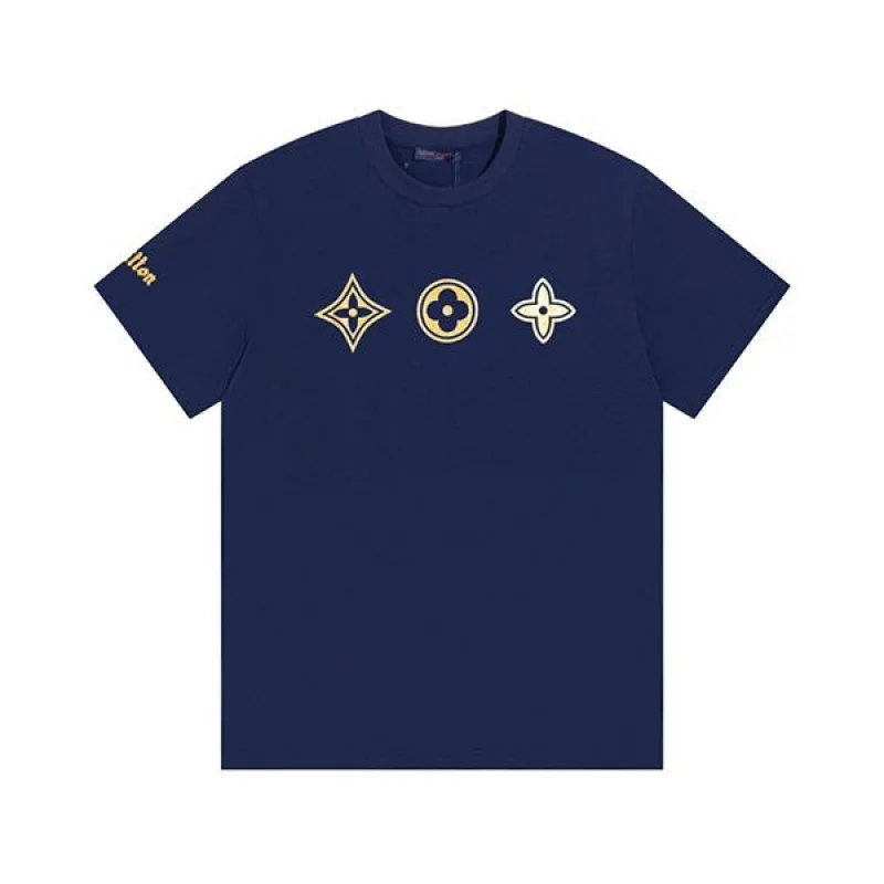 日本未入荷​ルイヴィトン◆モノグラム Tシャツ ブルー 偽物 vuj74402