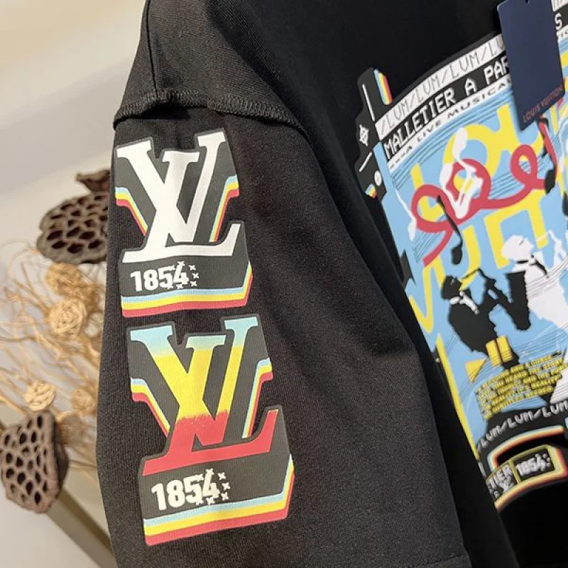 定番ルイヴィトン ジャズフライヤーズ半袖Tシャツ コピー コットン vul03525