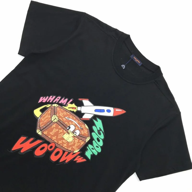 目を惹くカラー希少品★ルイヴィトン☆ジャカードダック クルーネック Tシャツ 偽物 vul56356