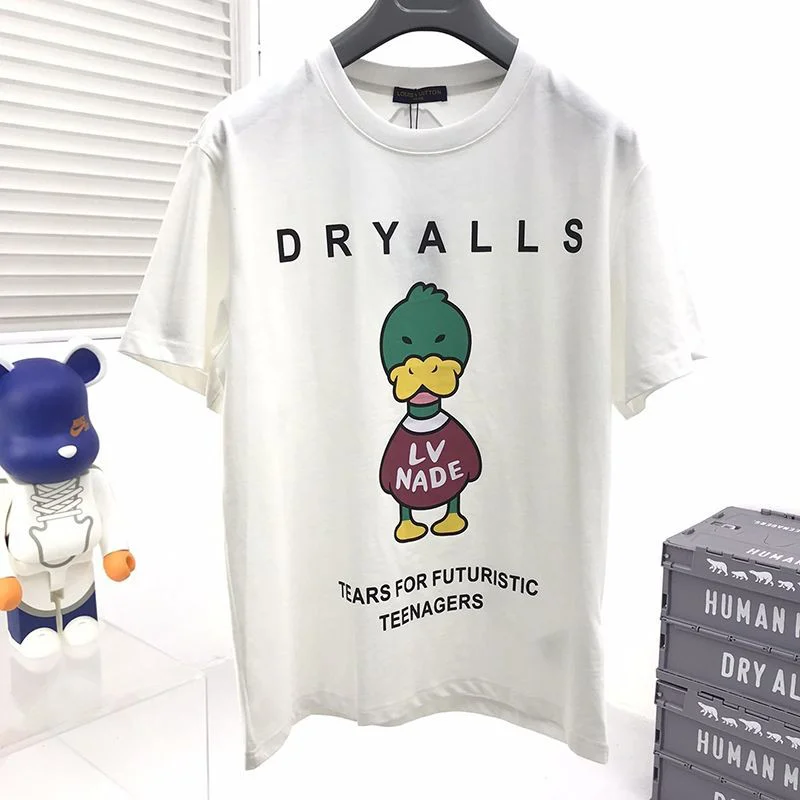 日本未入荷【ルイヴィトン×NIGOコラボ 偽物】ダック クルーネック Tシャツ vul75375