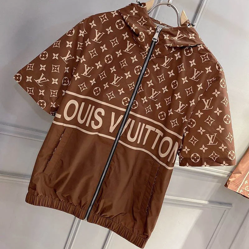 21-22AW☆​ルイヴィトン Tシャツ コピー ウォーターカラーモノグラム☆ロゴ 上下 セット vun69290