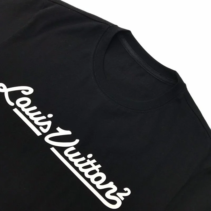 春もの新作◆ルイヴィトン◆Tシャツ パロディ トップス 半袖 メンズ レッドブラック vuo27473