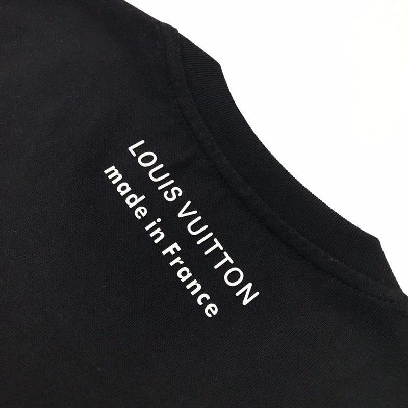 春もの新作◆ルイヴィトン◆Tシャツ パロディ トップス 半袖 メンズ レッドブラック vuo27473