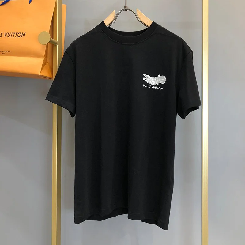 累積売上総額第1位!ルイヴィトン Tシャツ コピー 21SS フロウティングLVプリンテッド vuo75501