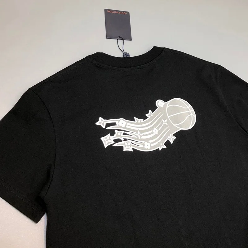累積売上総額第1位!ルイヴィトン Tシャツ コピー 21SS フロウティングLVプリンテッド vuo75501
