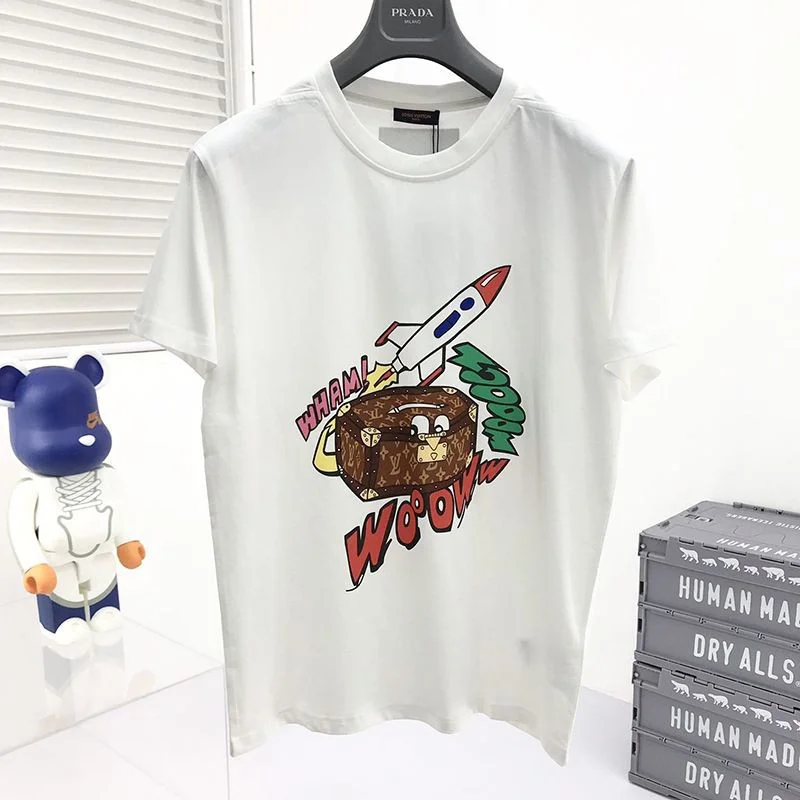 人気No1★ルイヴィトン☆ジャカードダック クルーネック Tシャツ コピー vup61920