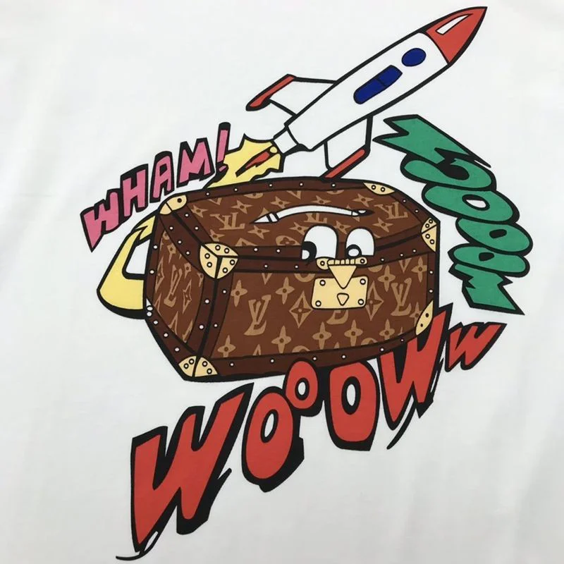人気No1★ルイヴィトン☆ジャカードダック クルーネック Tシャツ コピー vup61920