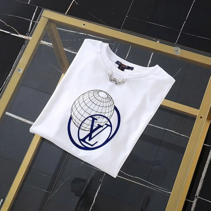 日本未入荷ルイヴィトン 偽物 LVグローブエンボス加工プリントTシャツ vuq09191