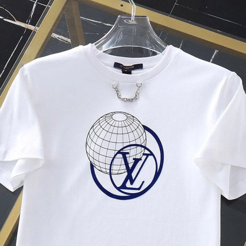 日本未入荷ルイヴィトン 偽物 LVグローブエンボス加工プリントTシャツ vuq09191