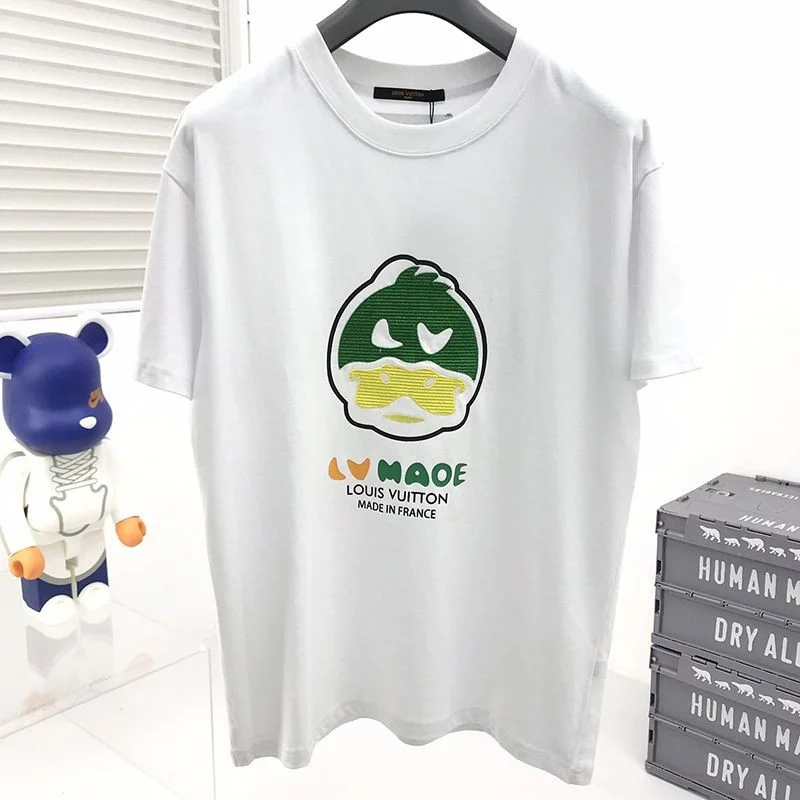 ★日本!!人気!【ルイヴィトン×NIGOコラボ Tシャツ 偽物】ダック クルーネック vur31916