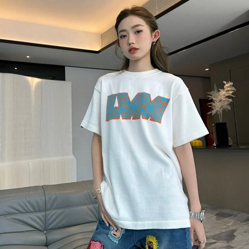 ルイヴィトン コピー「LVM」ロゴ クルーネック 白Tシャツ vur41302