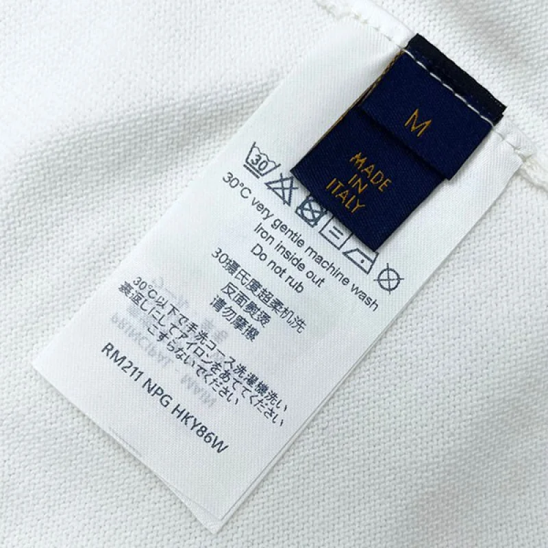 ルイヴィトン コピー「LVM」ロゴ クルーネック 白Tシャツ vur41302
