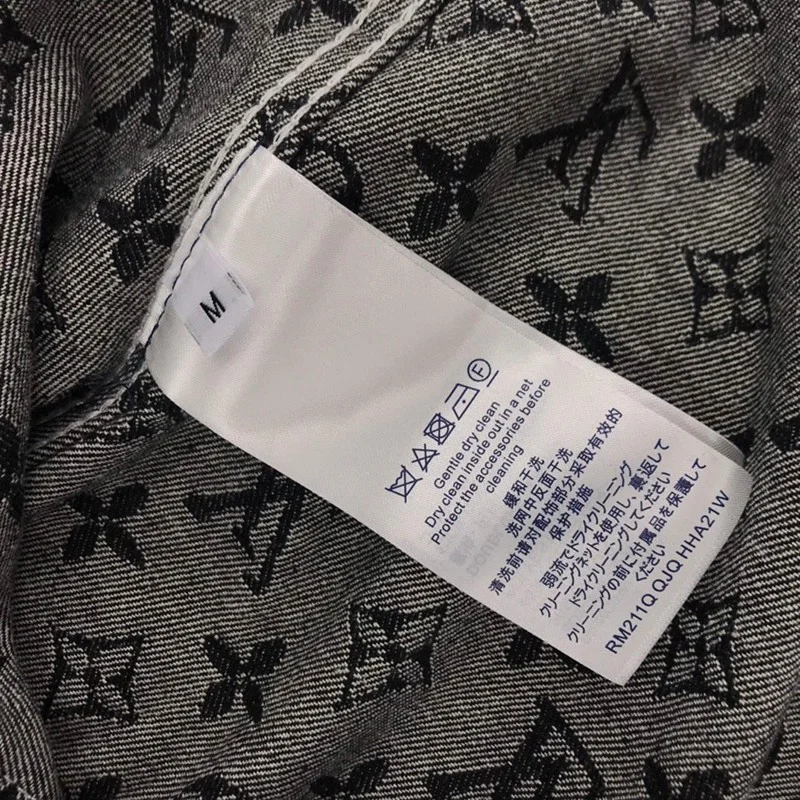 可愛いルイヴィトン ストライプ モノグラム デニムシャツ コピー vur92367