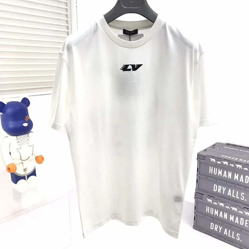 人気No1【新作!】ルイヴィトン LVスプレッドエンブロイダリーTシャツ パロディ vus39701