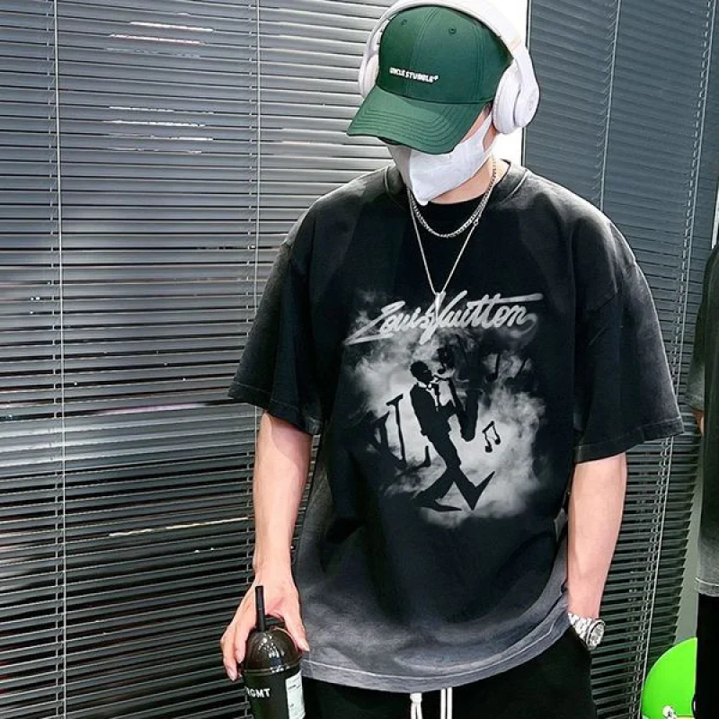 【すぐ届く】 ルイヴィトン メゾン LVクルーネック Tシャツ コピー vut37940