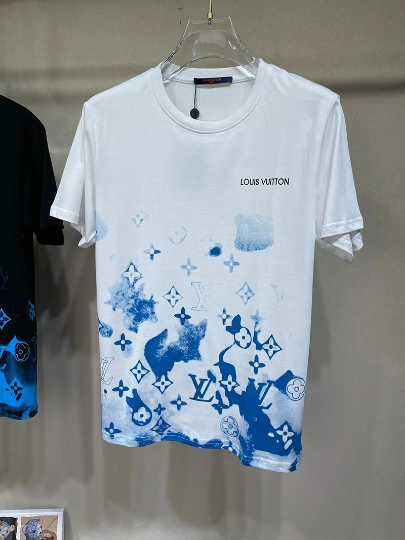 春もの新作ルイヴィトン Tシャツ コピー 21SS フロウティングLVプリンテッド 2色 vut50658