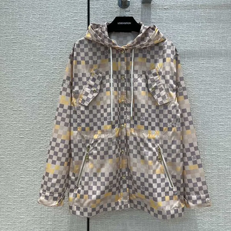 かっこ可愛い♡ ルイヴィトン パーカー 偽物 グレー ダミエ vuu54548
