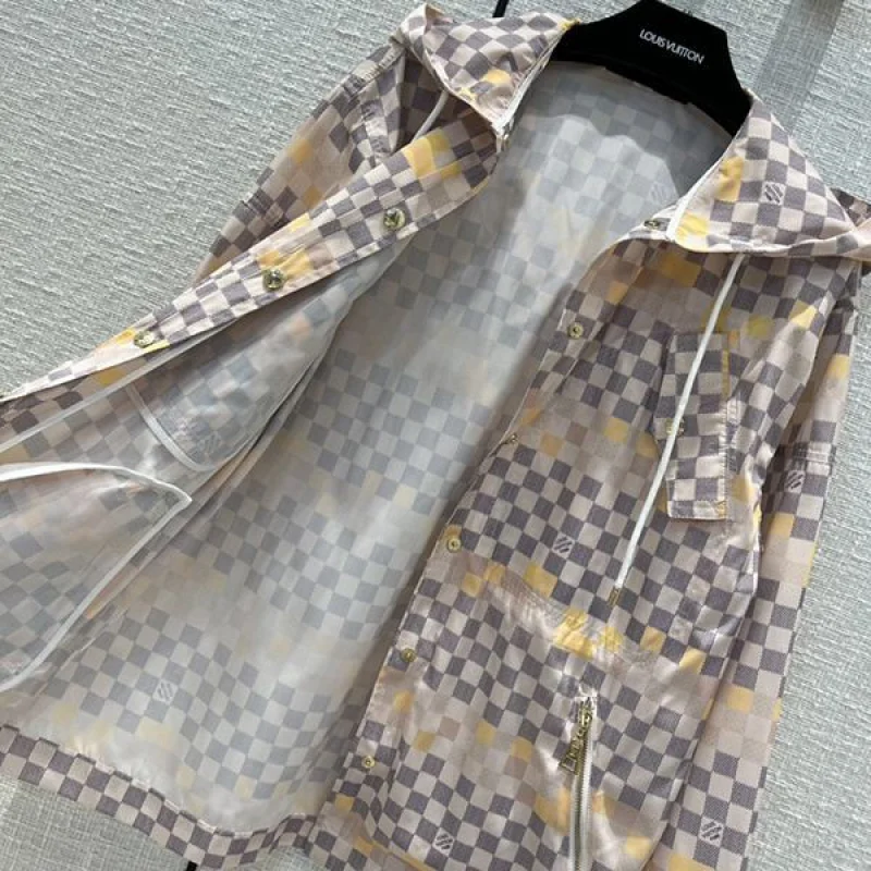 かっこ可愛い♡ ルイヴィトン パーカー 偽物 グレー ダミエ vuu54548