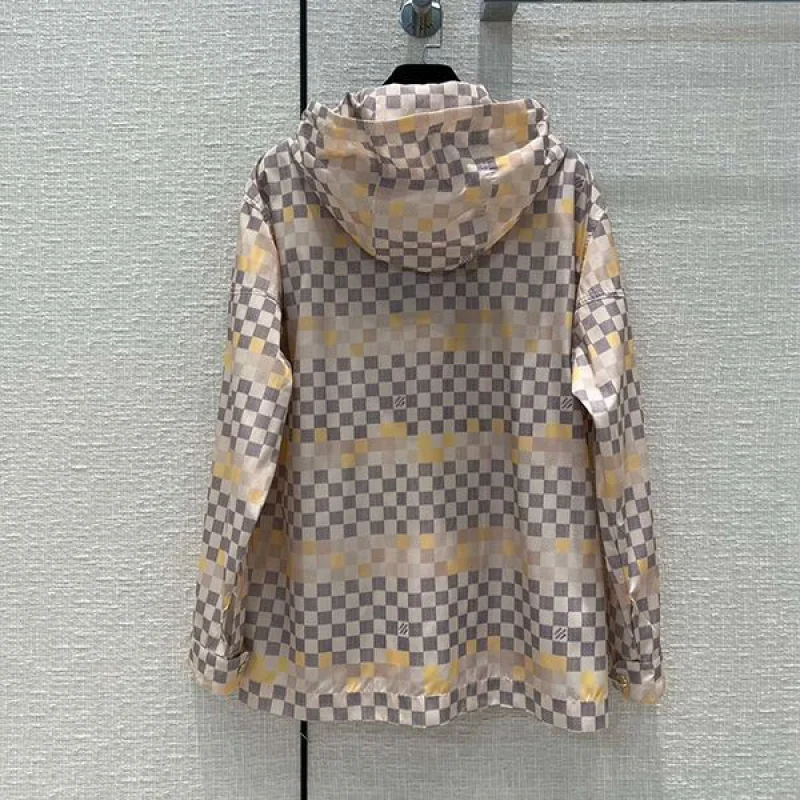 かっこ可愛い♡ ルイヴィトン パーカー 偽物 グレー ダミエ vuu54548