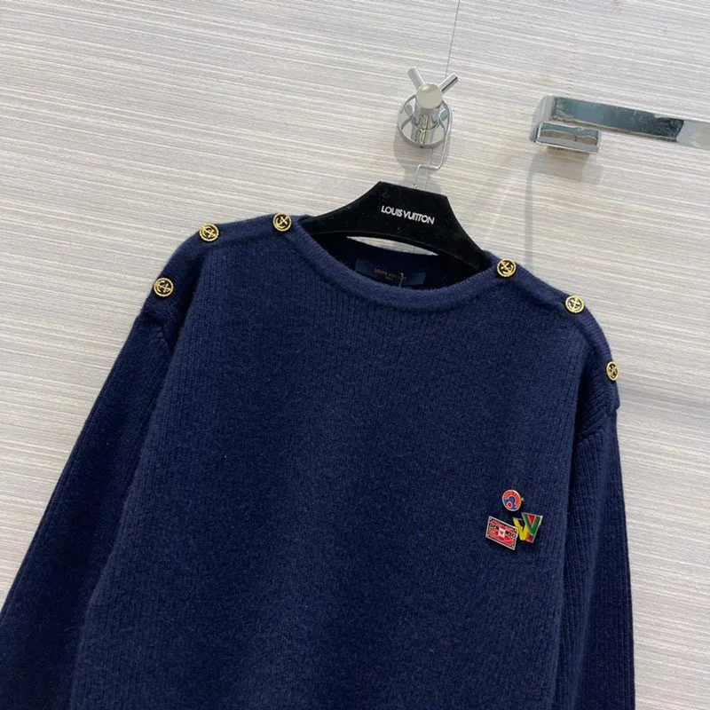 追跡付き発送 ルイヴィトン セーター コピー ノーティカルショルダーディテールセーター vuv68892