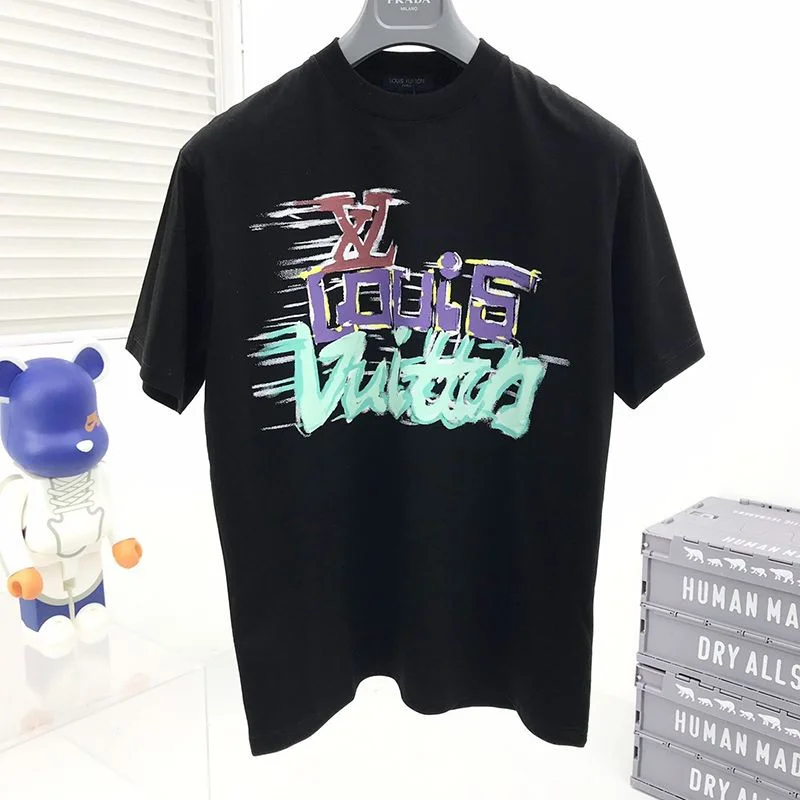 世界中で大人気♪★22SS人気 ルイヴィトン グラフィット Tシャツ 偽物★ vuv89212