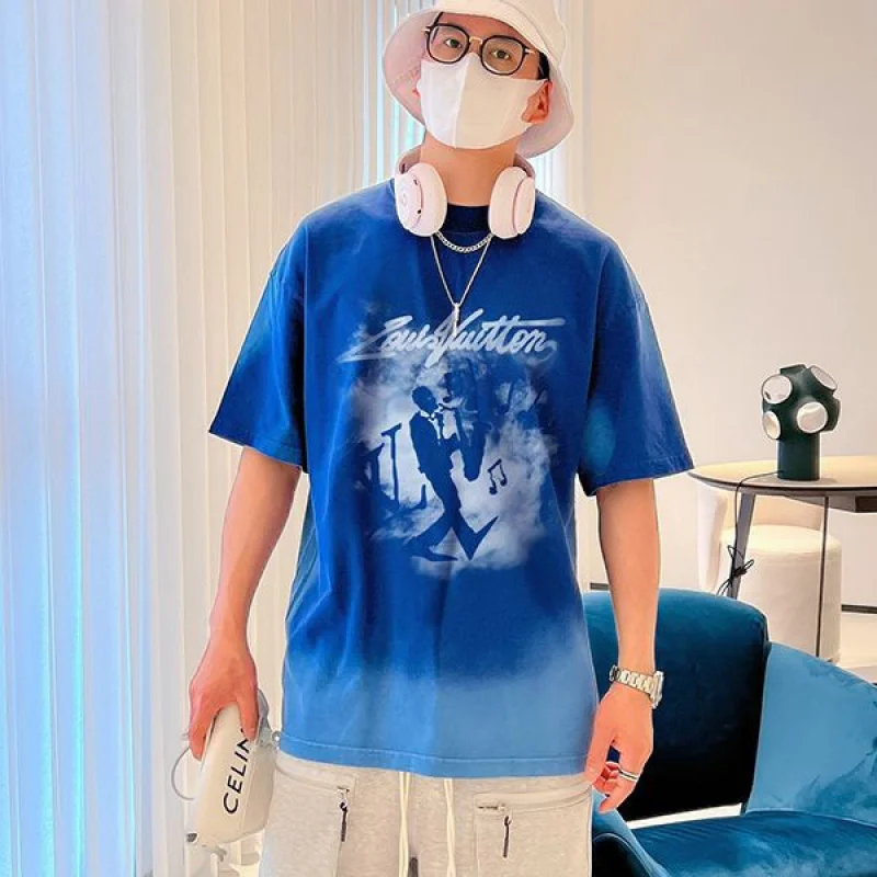 【すぐ届く】 ルイヴィトン メゾン LVクルーネック Tシャツ コピー vut37940