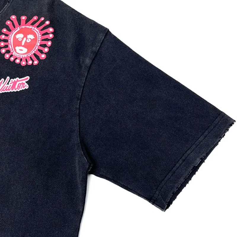 【個性的×ハイセンス】LV×YK コピー エンブロイダードフェイスTシャツ vux58778