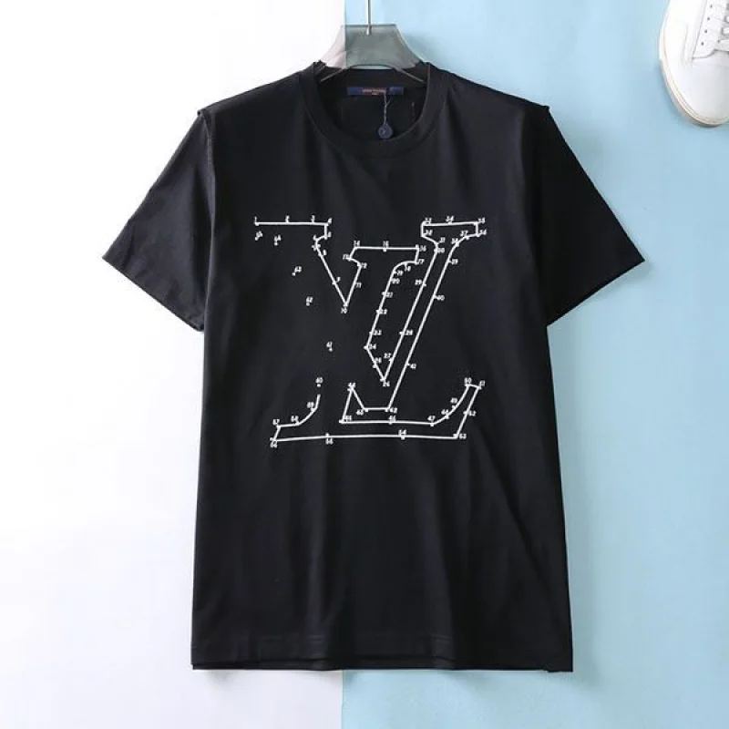 争奪戦ルイヴィトン コピー LVステッチプリント&刺しゅうTシャツ 2色 vuz90956