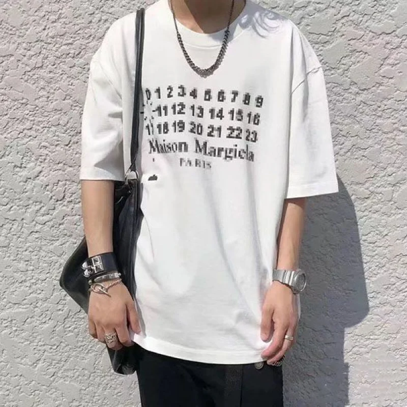 大人気!メゾン マルジェラ ナンバーロゴTシャツ偽物 白 Mab80079