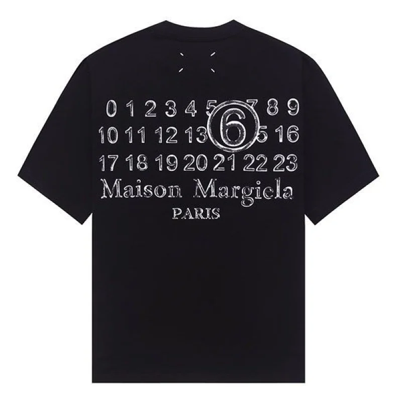 目を惹くカラー メゾン マルジェラ ナンバリング コピー ロゴ Tシャツ Mao92926