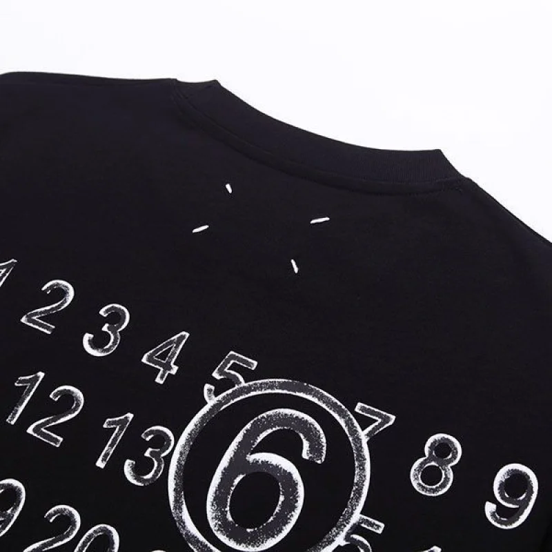 目を惹くカラー メゾン マルジェラ ナンバリング コピー ロゴ Tシャツ Mao92926