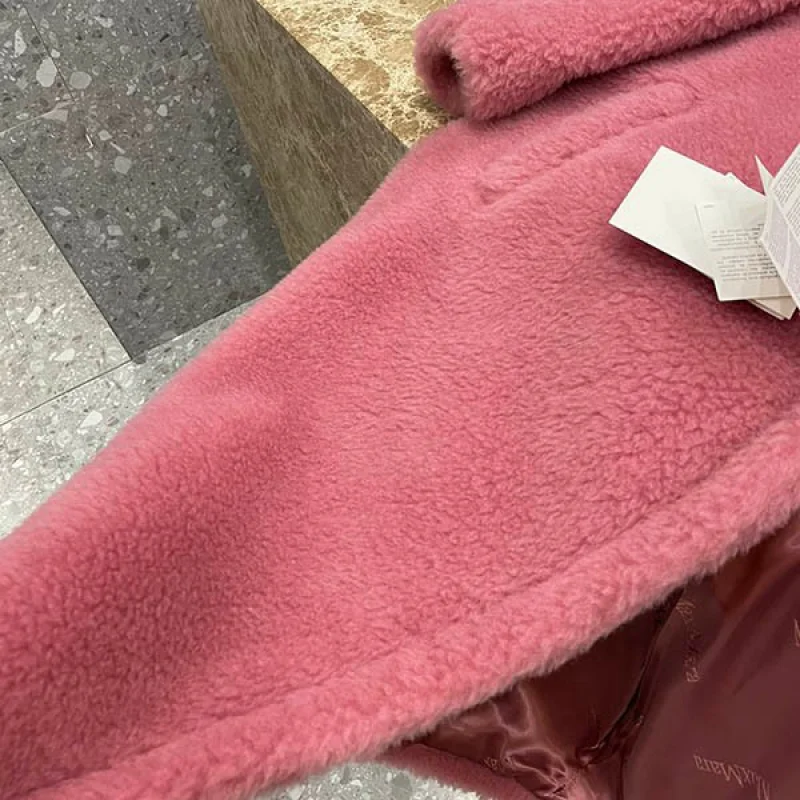 マックスマーラ TEDDY テディベア アイコンコート 偽物 ピンク maf01633