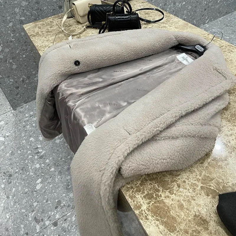 人気急上昇 マックスマーラ コピー TEDDY テディベア アイコンコート グレー maj96325