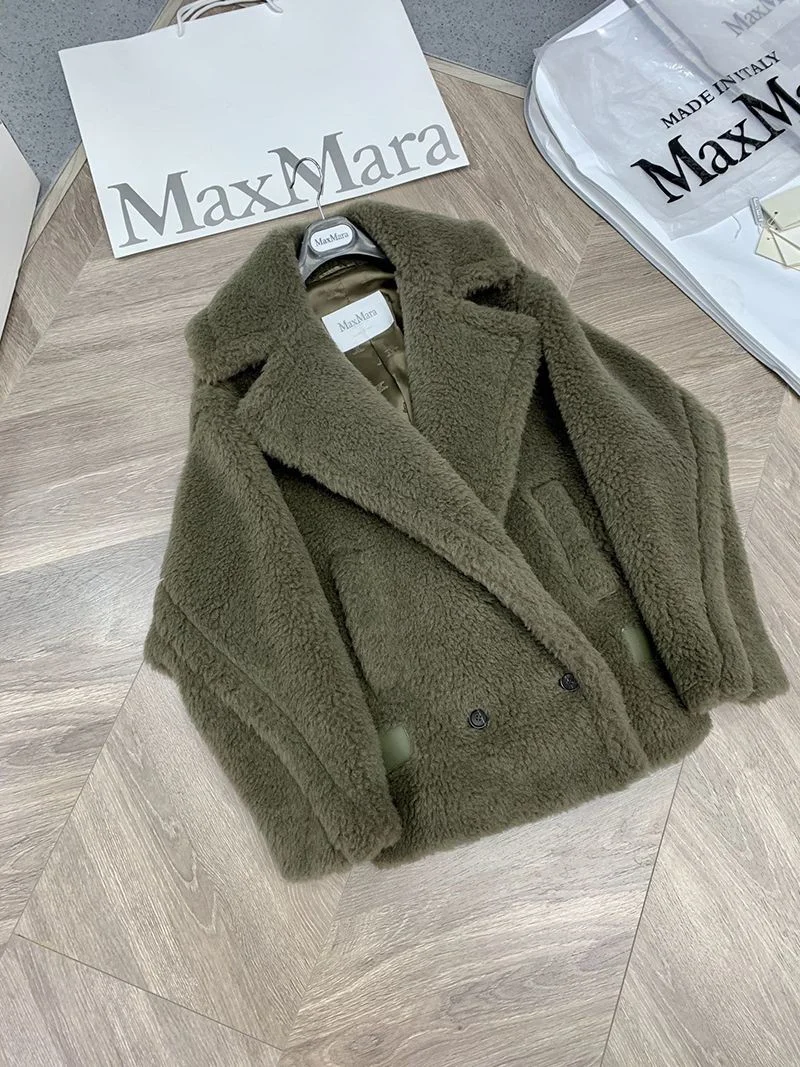 ★日本!!人気!マックスマーラ テディベア アイコン ジャケット コピー グリーン mak71891
