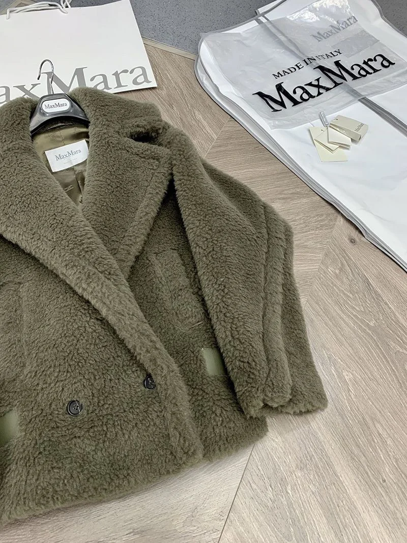 ★日本!!人気!マックスマーラ テディベア アイコン ジャケット コピー グリーン mak71891