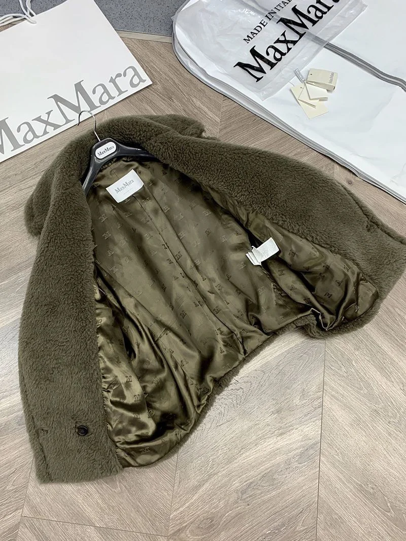 ★日本!!人気!マックスマーラ テディベア アイコン ジャケット コピー グリーン mak71891