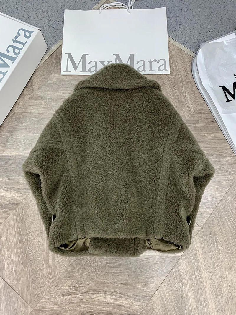 ★日本!!人気!マックスマーラ テディベア アイコン ジャケット コピー グリーン mak71891